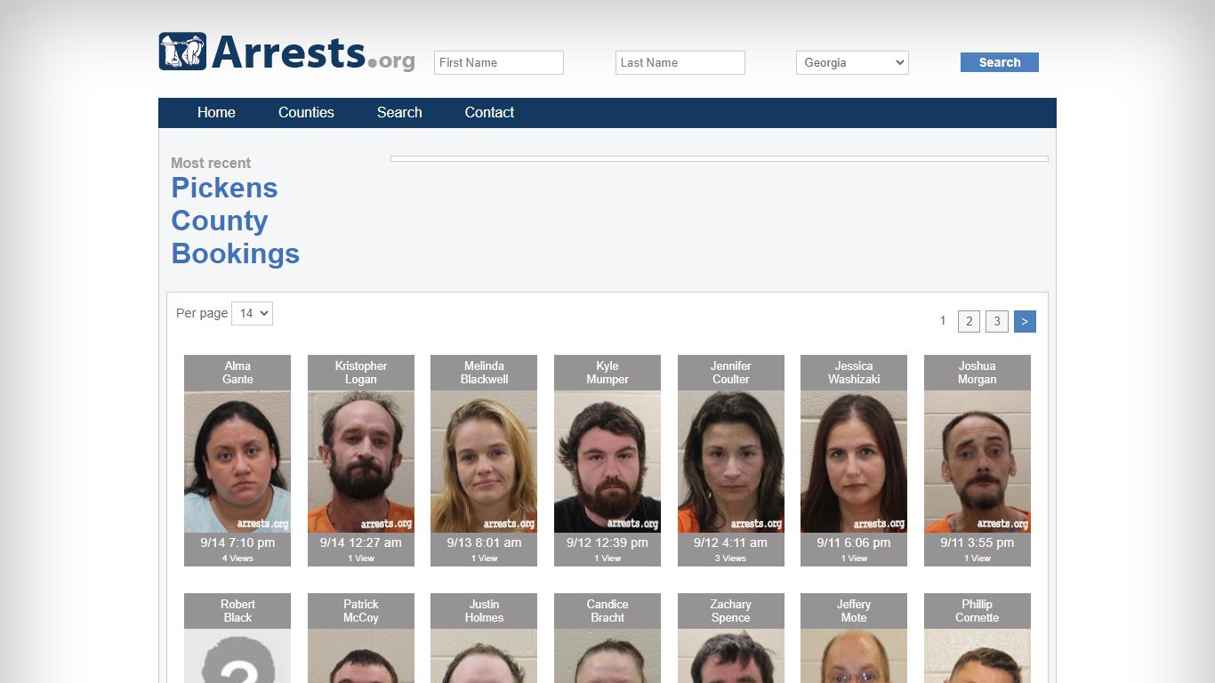Pickens County Arrests and Inmate Search