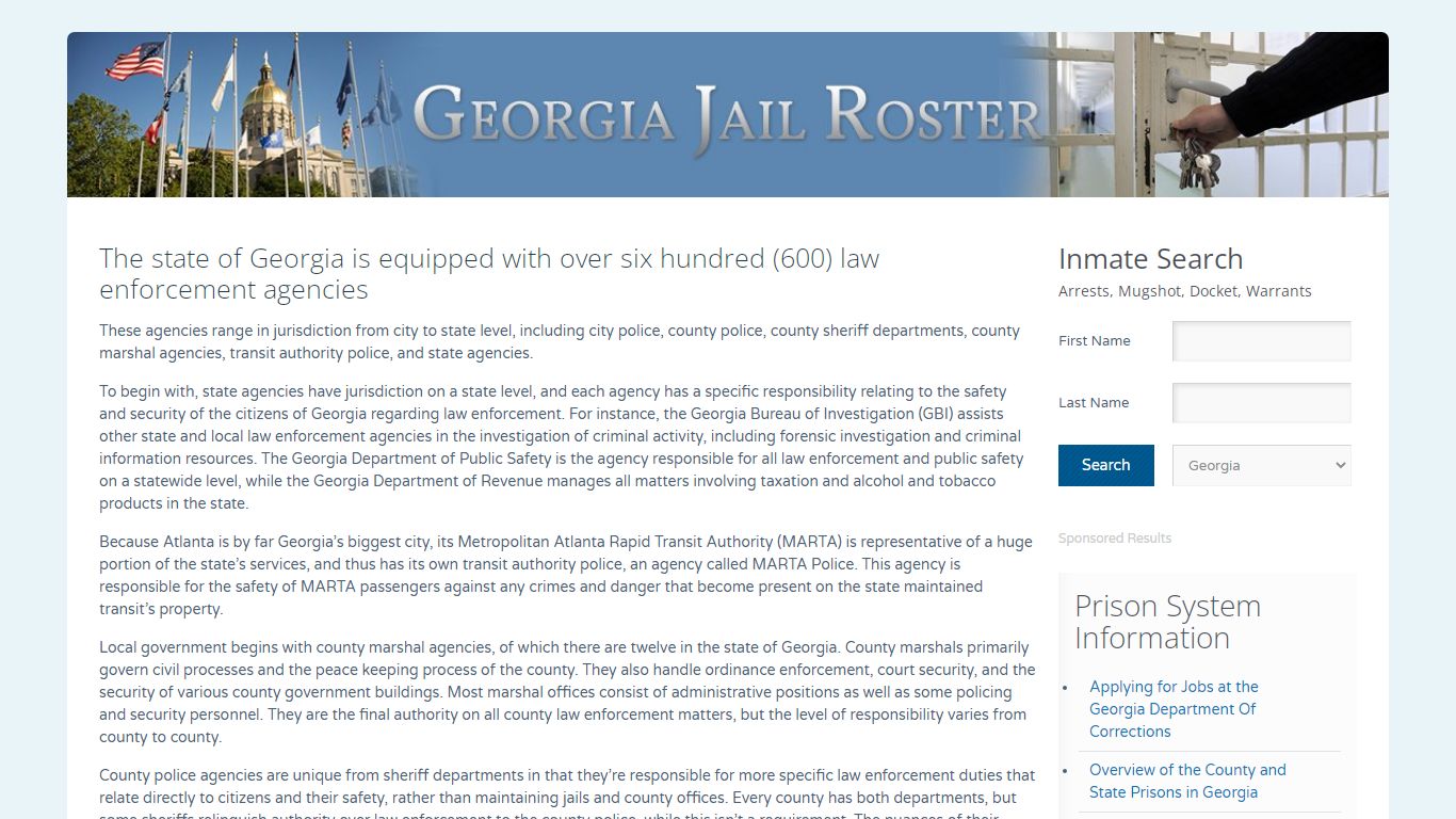 Pickens County | Georgia Jail Inmate Search